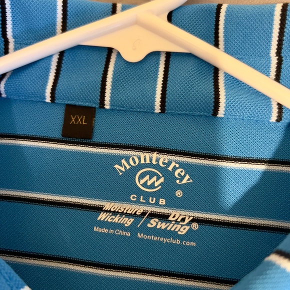 Golf Shirt / 2XL / Monterey Club  / Short Sleeve / Moisture Wicking - Picture 2 of 2